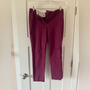 Lands End Fit 2 Plum Chinos Women’s Size 8